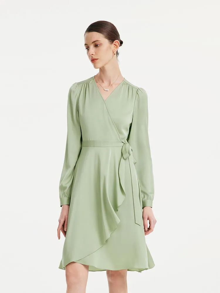 22 Momme Silk Tea-break Midi Dress