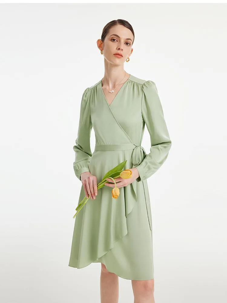 22 Momme Silk Tea-break Midi Dress