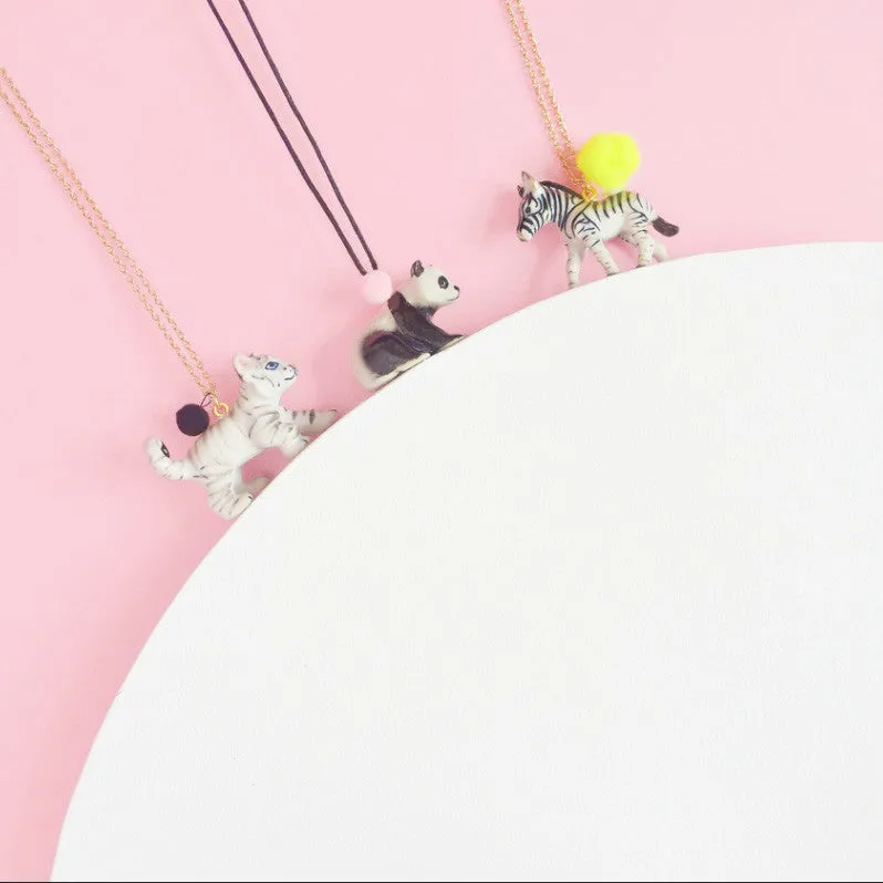 A Mini Penny Zebra Necklace