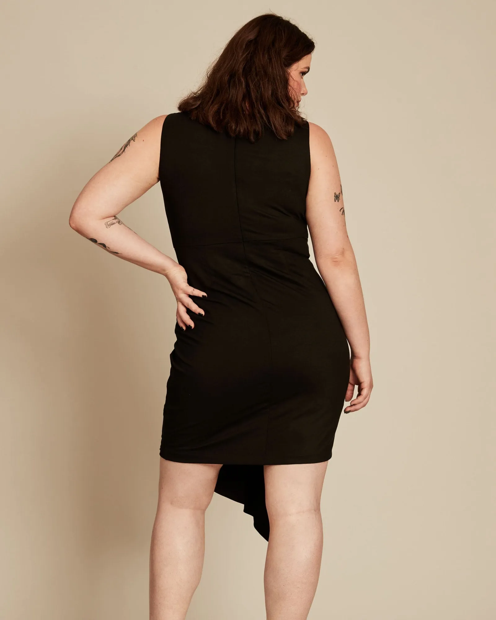 Adele Sheath Dress in Black | Black