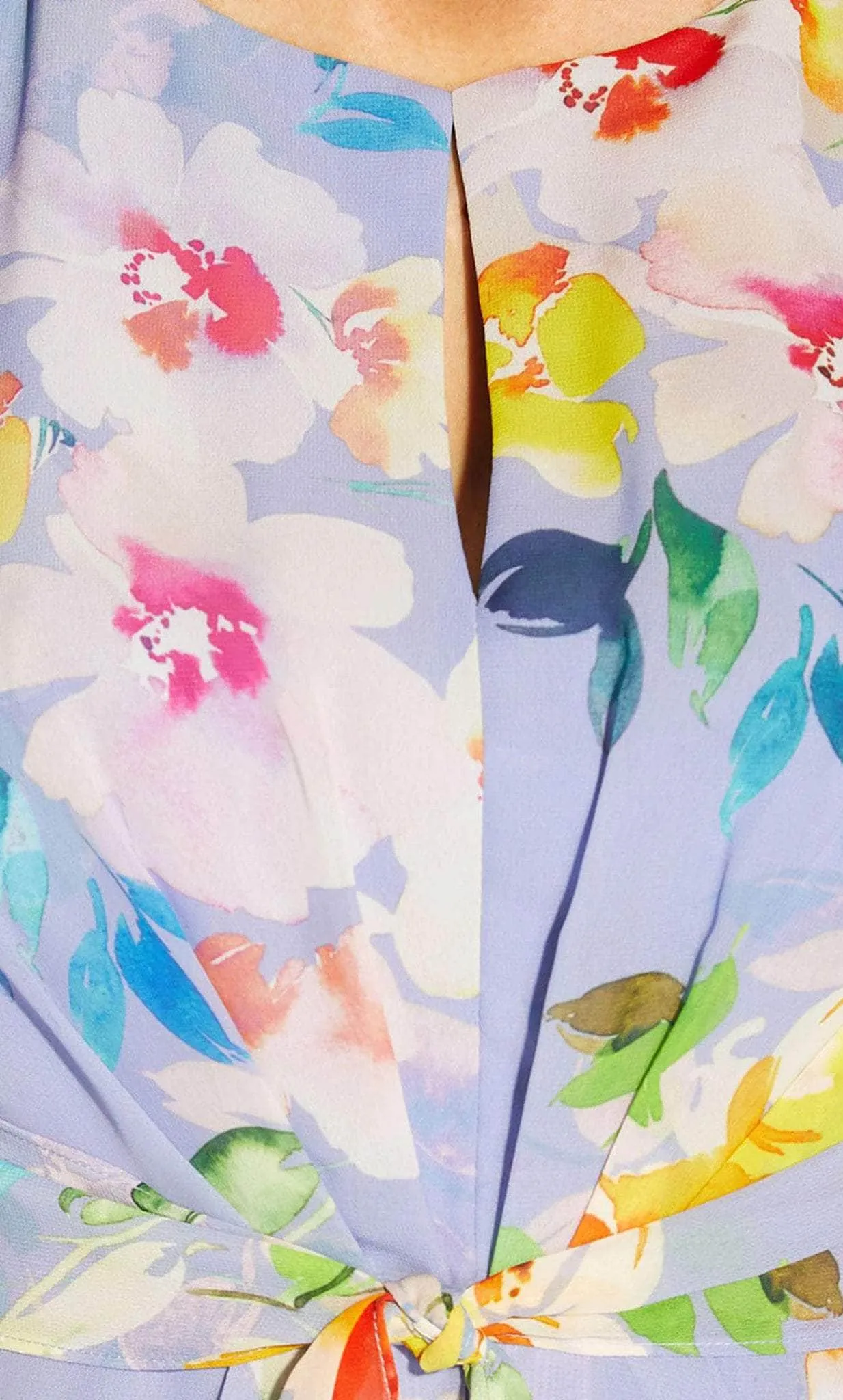 Adrianna Papell AP1E209584 - Flutter Sleeve Floral Long Dress