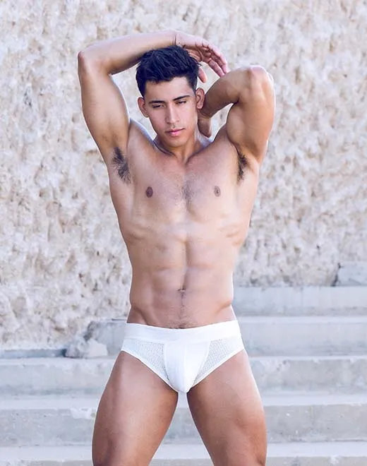 AKTIV Boreas Brief Underwear - Whitecap Gray