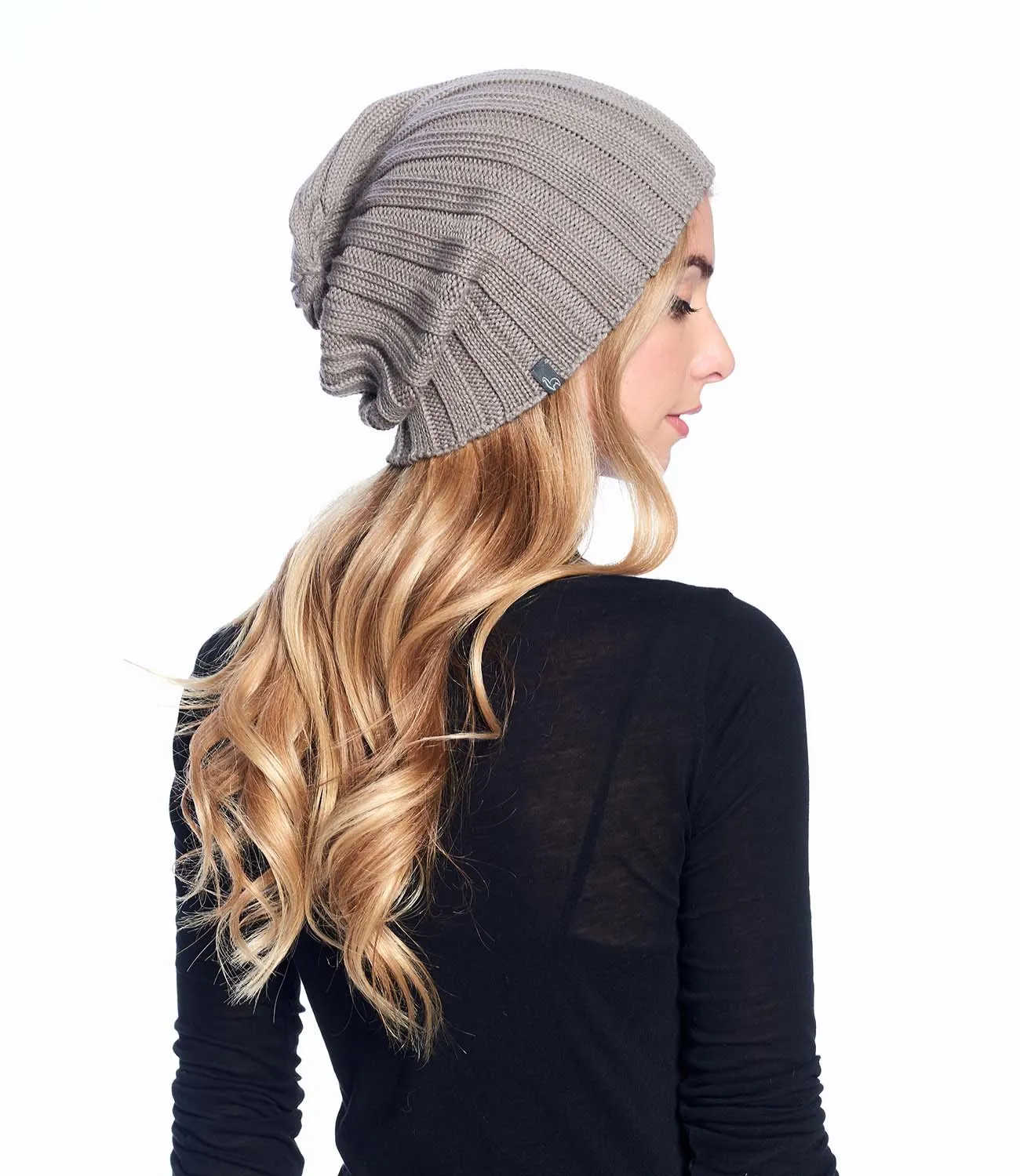 Alpaca Beanie Hat - Accordion - Sand
