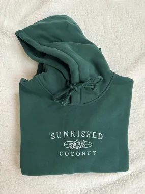 Amber Winter Green Sunkissedcoconut Embroider Hoodie