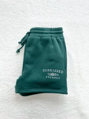 Amber Winter Green Sunkissedcoconut Embroider Shorts