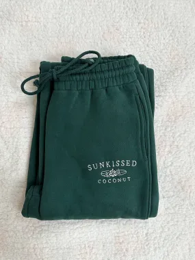 Amber Winter Green Sunkissedcoconut Embroider Sweatpants