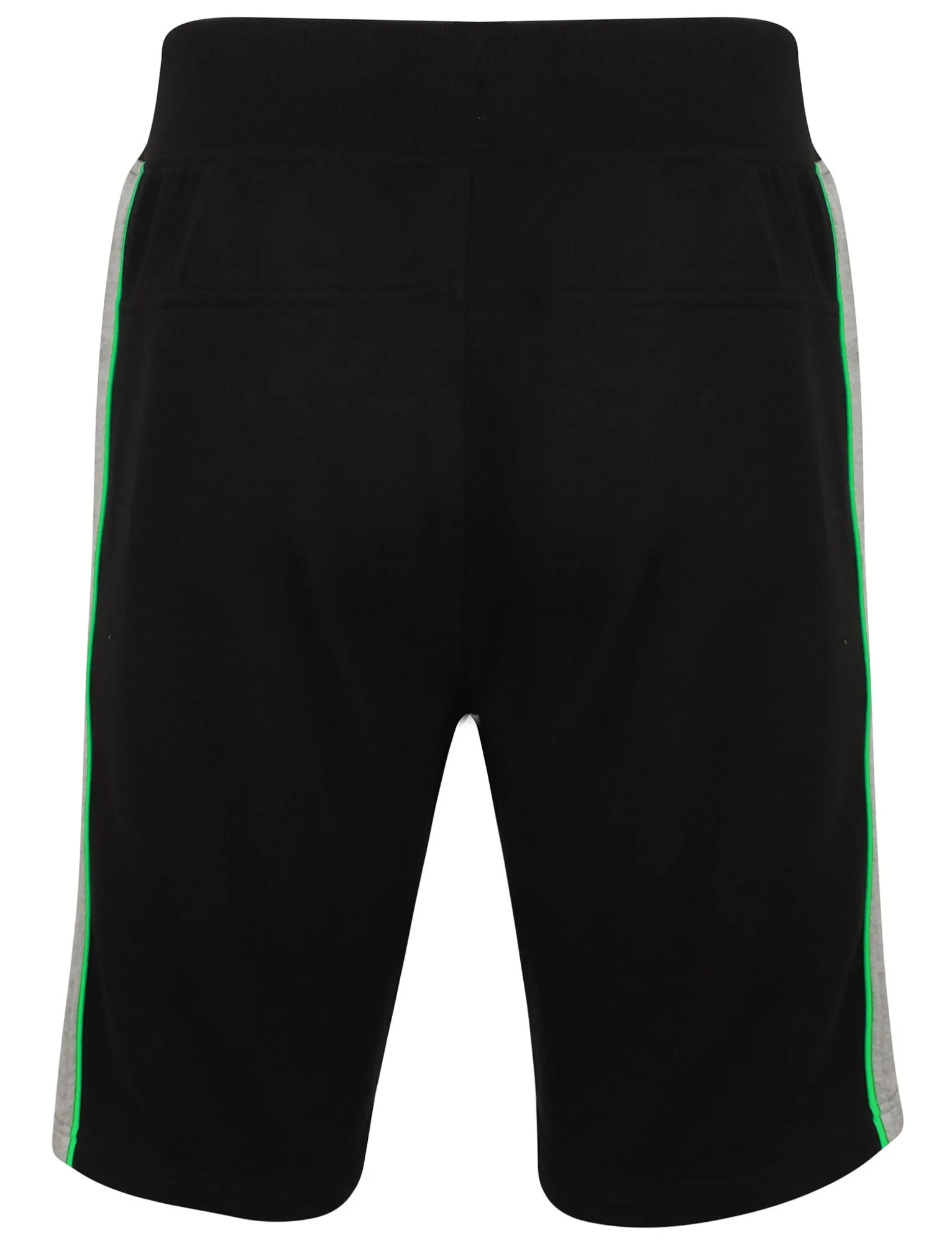 Araki Jogger Shorts with Side Stripe Detail In Jet Black - Dissident