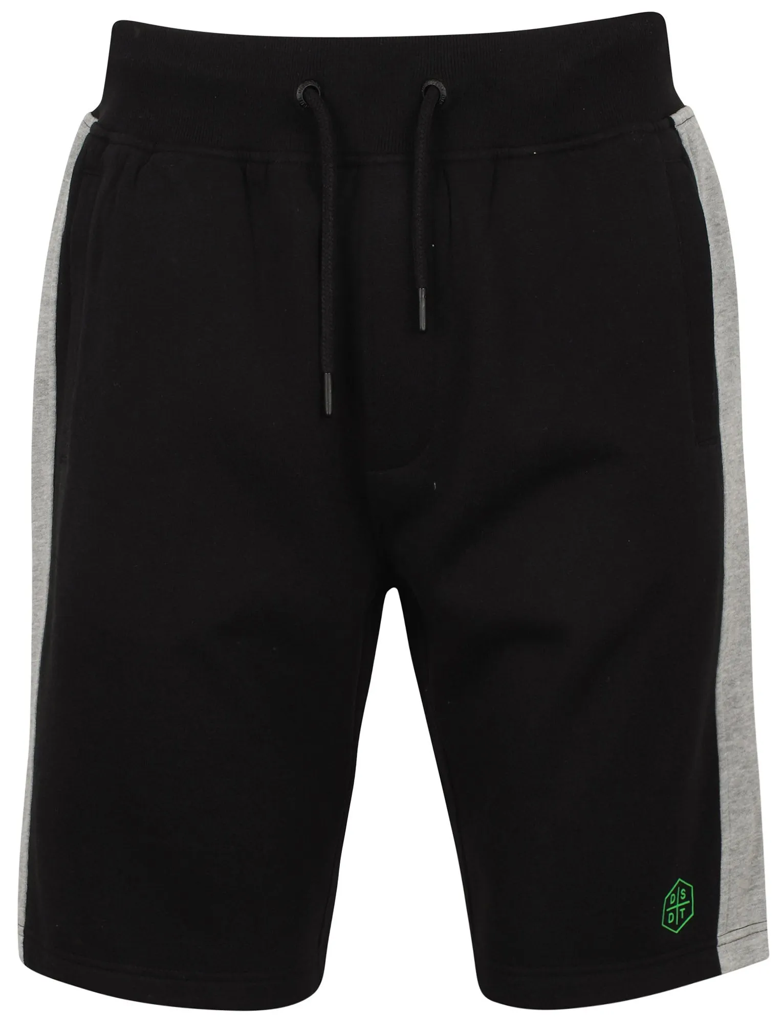 Araki Jogger Shorts with Side Stripe Detail In Jet Black - Dissident