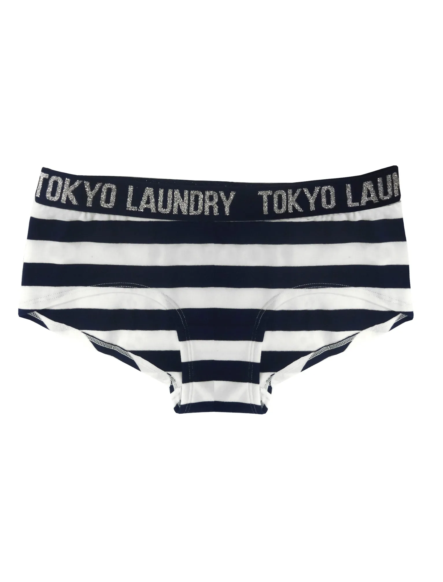 Ariana (3 Pack) Assorted Print Short Briefs In Ivory / Blue - Tokyo Laundry