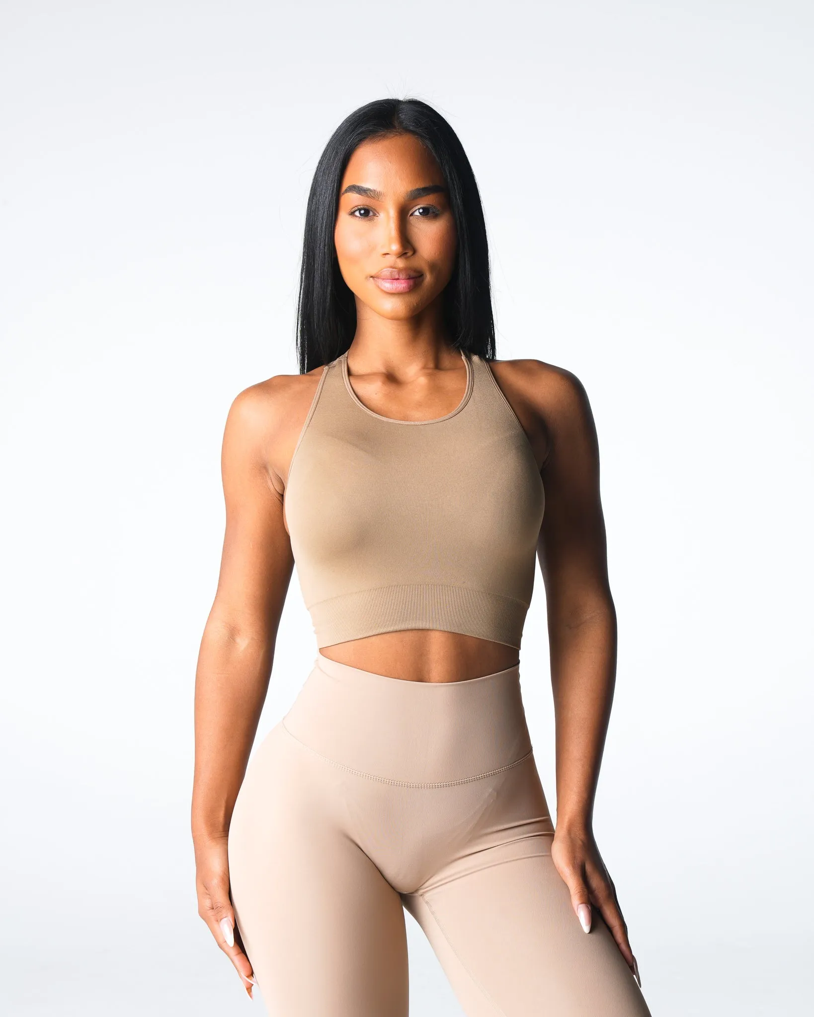 Beige Resilience Seamless Bra