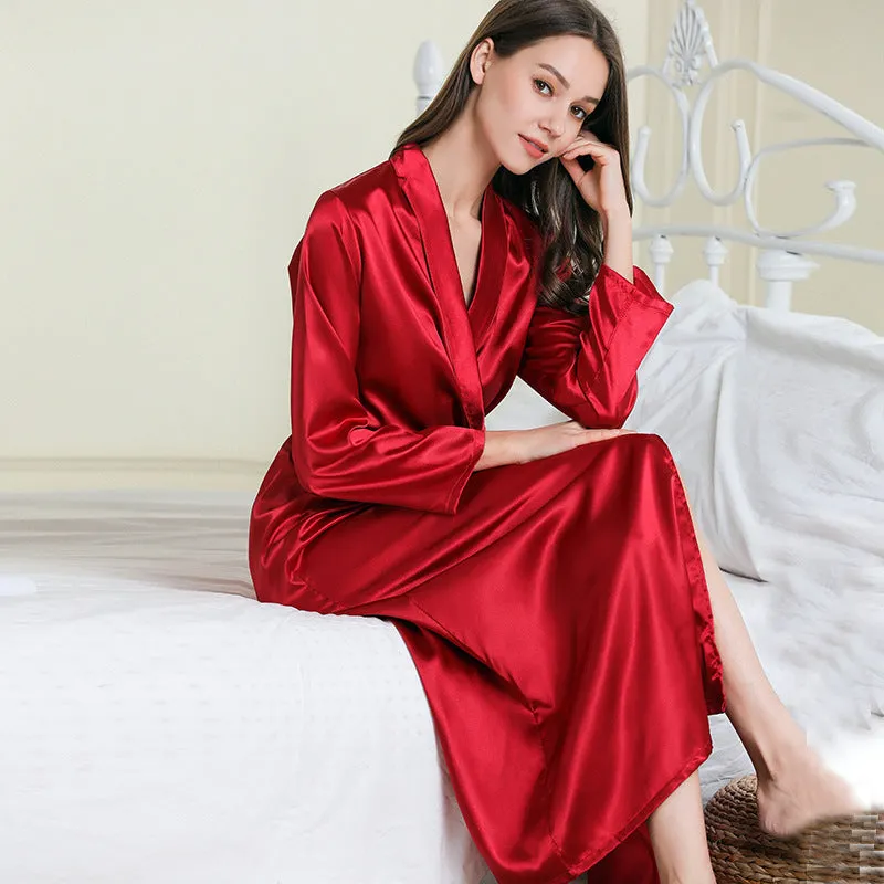 BerriesJam - 2024 2024 Satin Belted Long Pajama