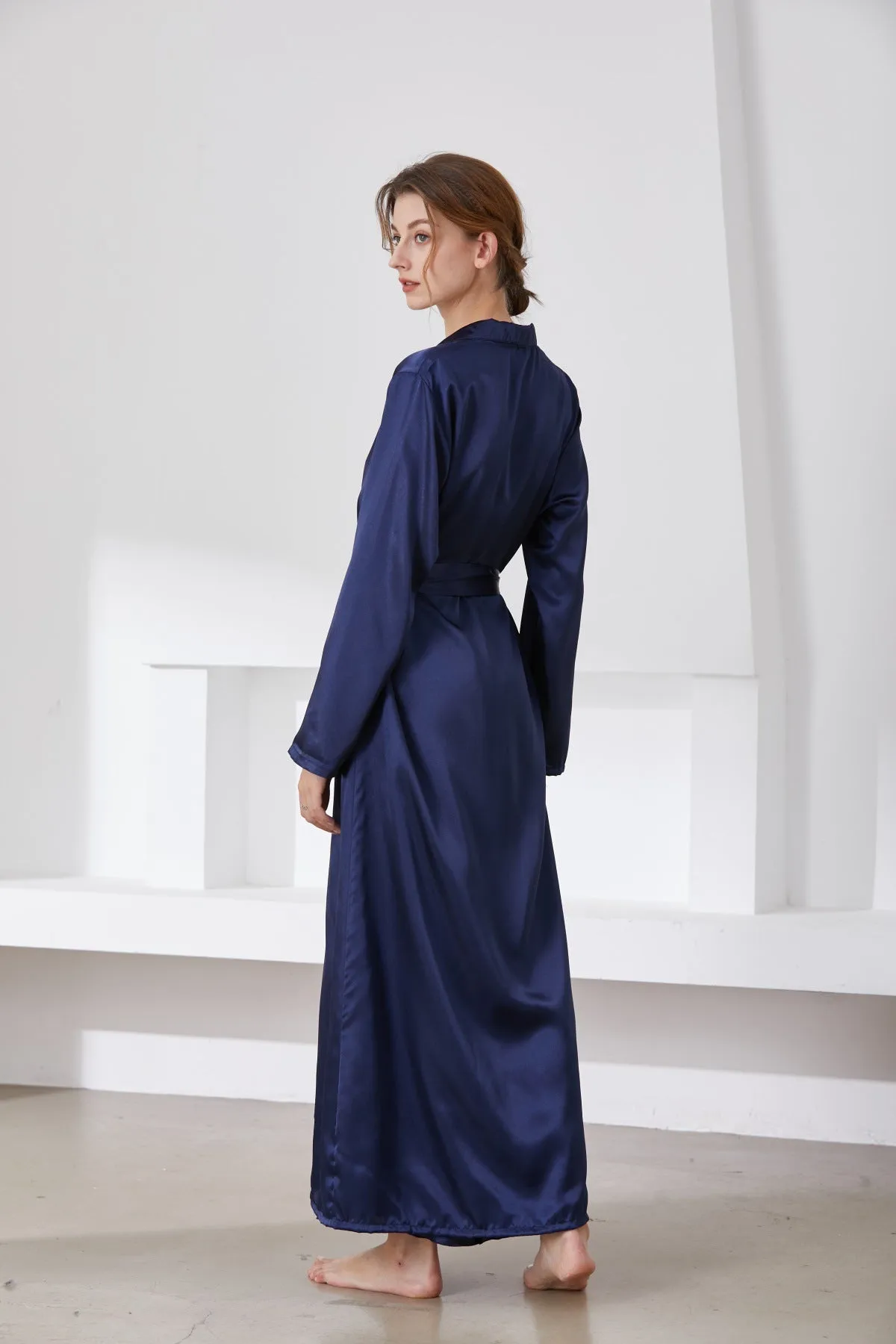 BerriesJam - 2024 2024 Satin Belted Long Pajama