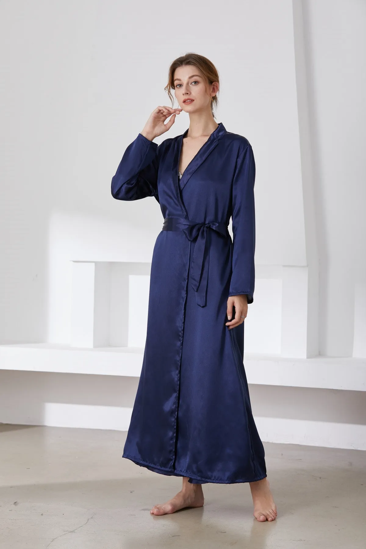 BerriesJam - 2024 2024 Satin Belted Long Pajama