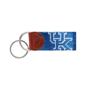 Blue University of Kentucky Needlepoint Key Fob