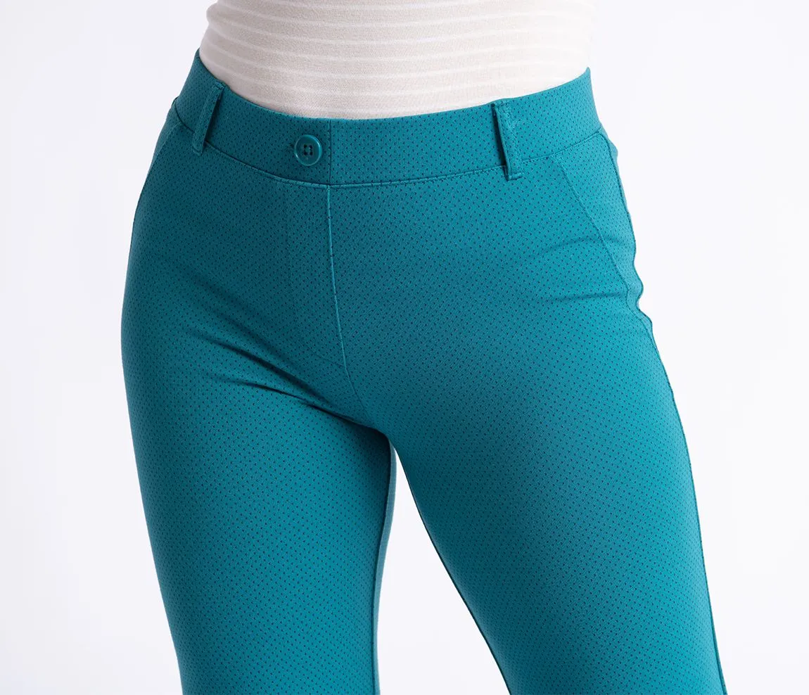 Boot-Cut | Classic Dress Pant Yoga Pants (Peacock)