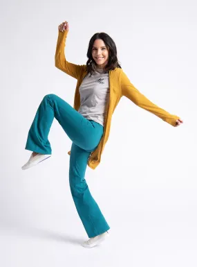 Boot-Cut | Classic Dress Pant Yoga Pants (Peacock)
