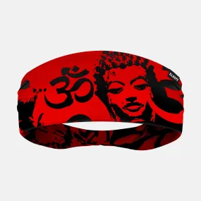 Buddha Red Double-Side Wide Headband