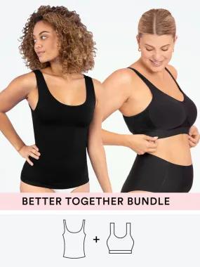 Bundle Truekind® & Shapermint Essentials - 1 Shaping Bra   1 Tank Cami