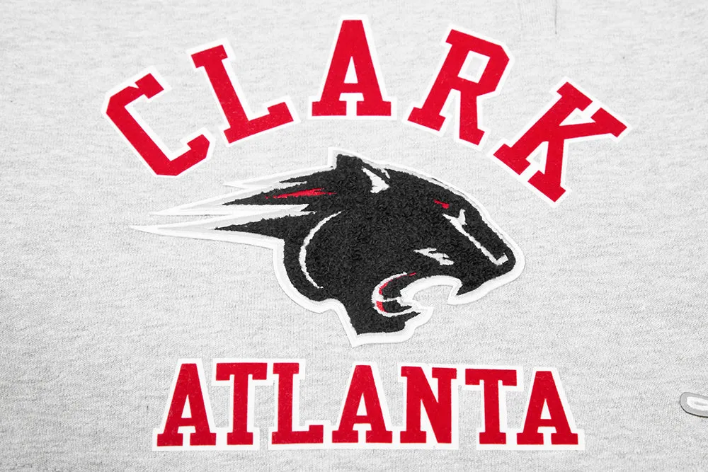 CLARK ATLANTA UNIVERSITY CLASSIC MEN'S STACKED LOGO SHORT (HEATHER GREY)