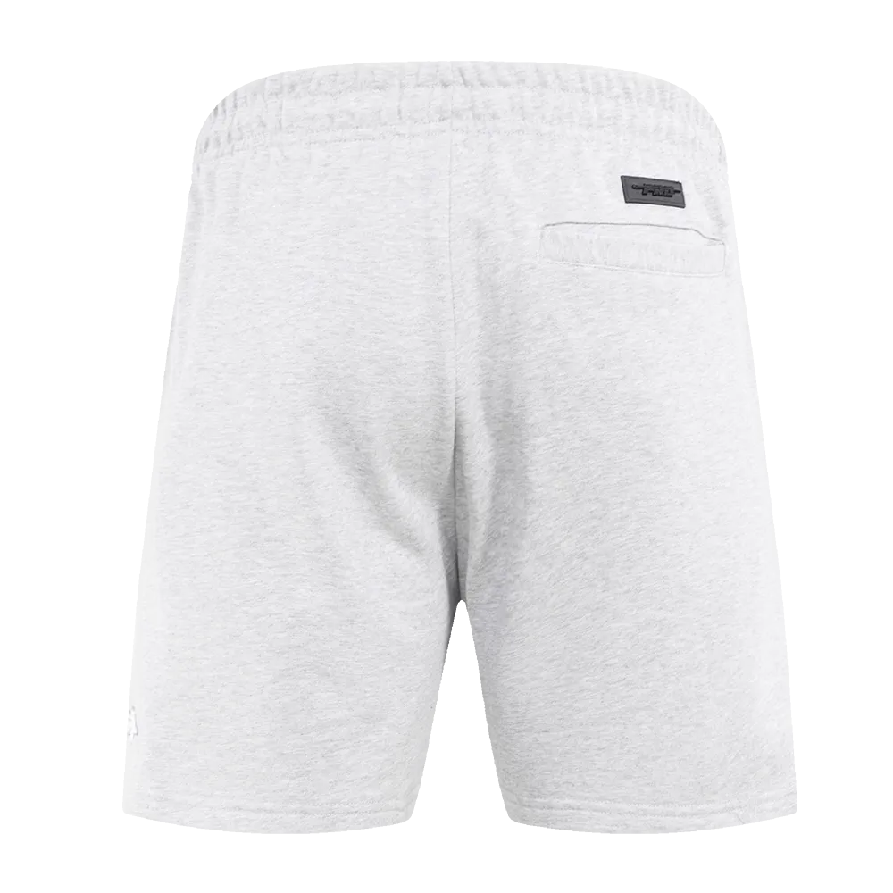 CLARK ATLANTA UNIVERSITY CLASSIC MEN'S STACKED LOGO SHORT (HEATHER GREY)