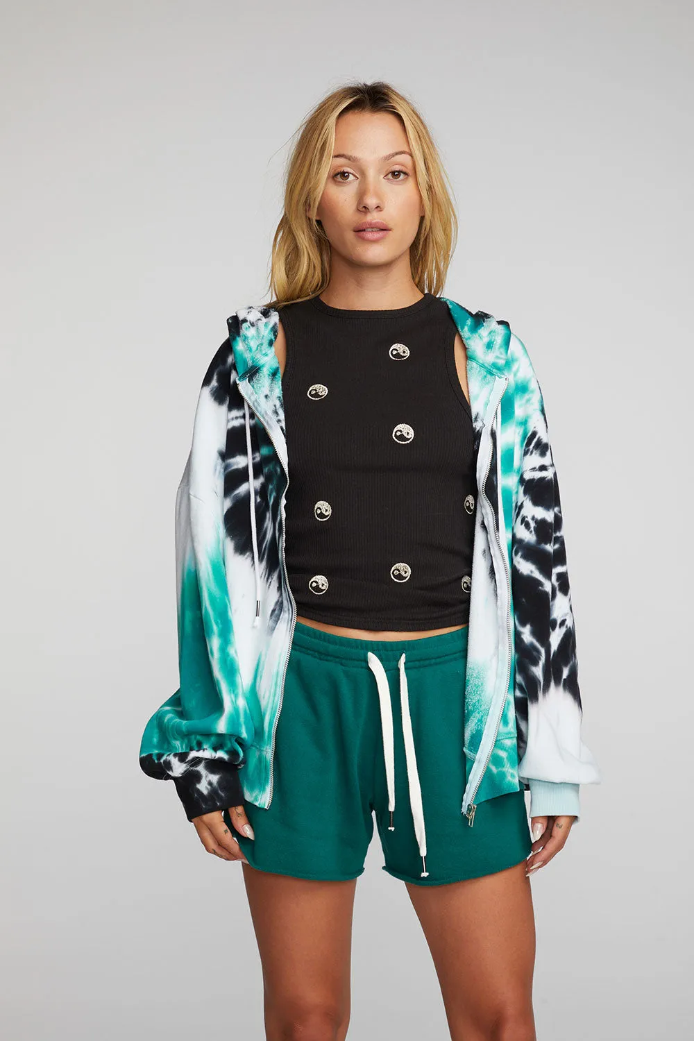 Cotton Fleece Zip Up Hoodie