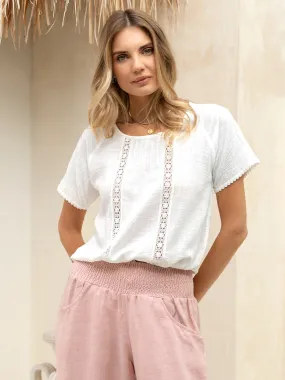 Daisy Organic Cotton Blouse Ivory