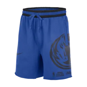 DALLAS MAVERICKS NIKE 22-23 COURTSIDE FLEECE ROYAL SHORTS