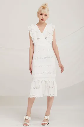 Dominic Eyelet Lace Mermaid Dress