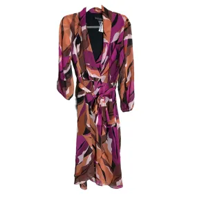 Dress Casual Midi By Clover and stone In Multi-colored, Size: 8