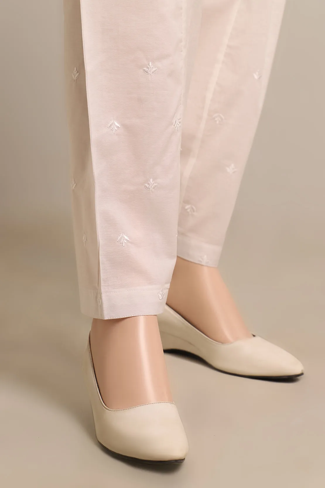 Embroidery Cotton Pant