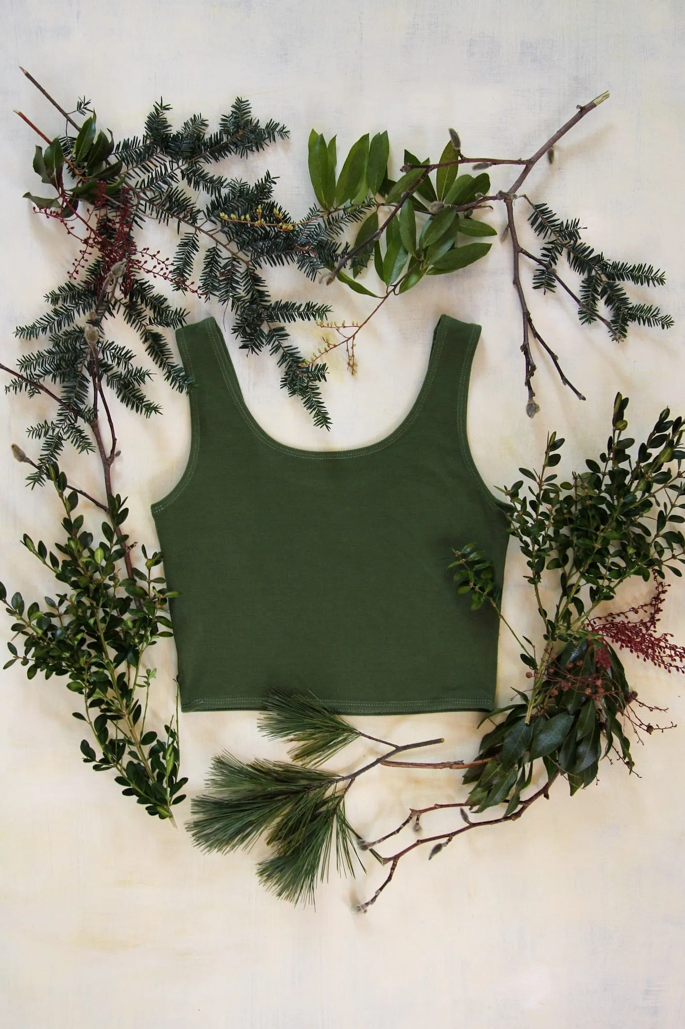 Fern Luna Moth Yoga Top