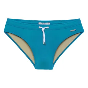 Green Teal Meridian Solid Bikini