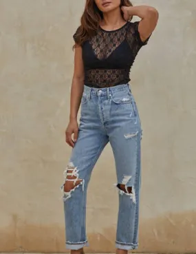 Gwynn Sheer Lace Top