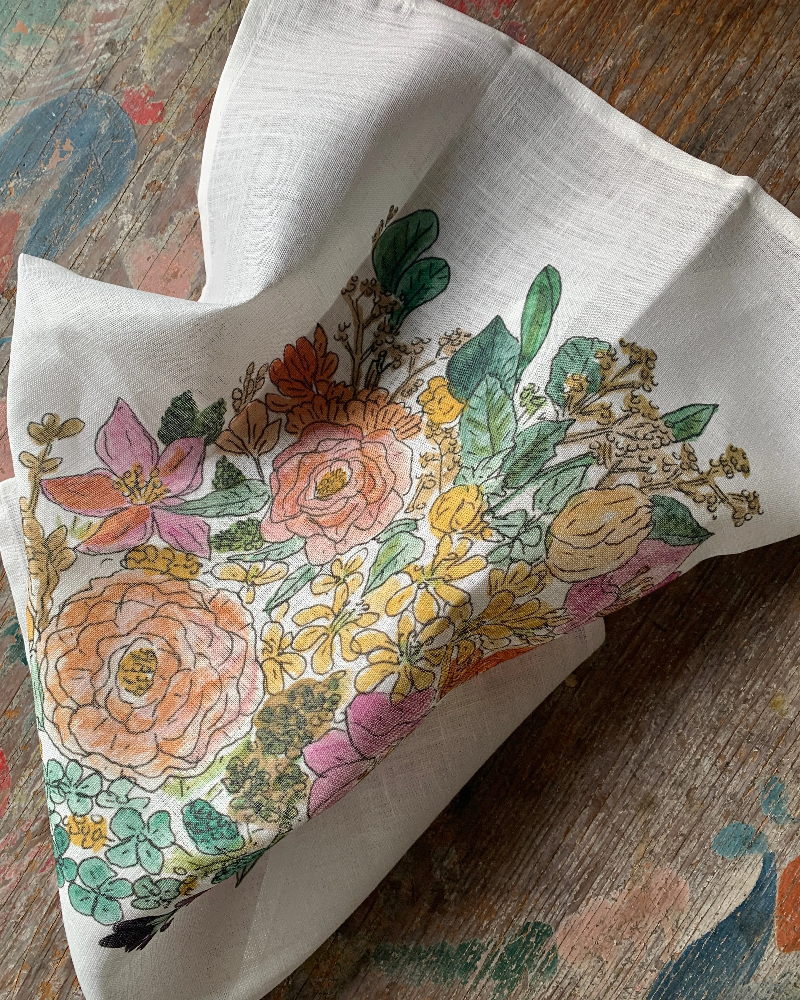 Handkerchief-Isabelle Boinot: Bouquet