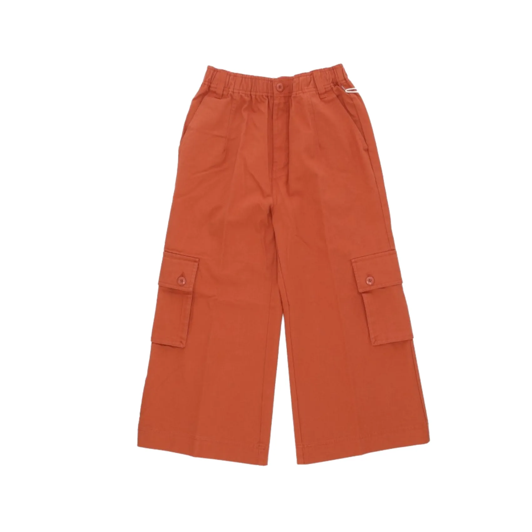 Hazel Cropped Wide Pant - Bombay Brown
