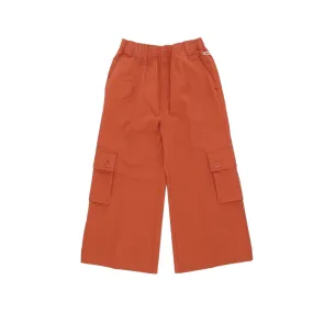 Hazel Cropped Wide Pant - Bombay Brown