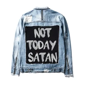 HGA Not Today Satan Blue Denim Jacket