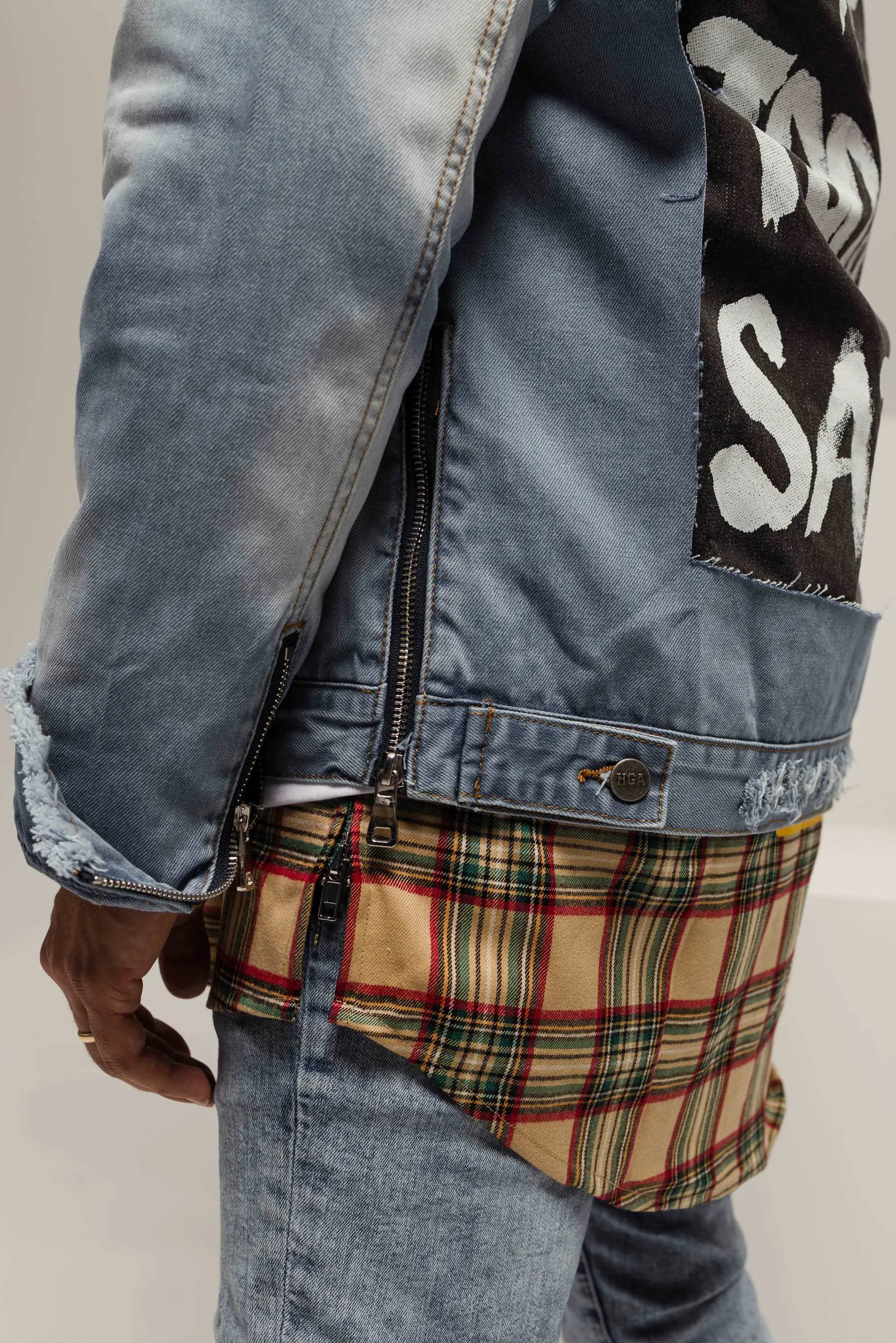 HGA Not Today Satan Blue Denim Jacket
