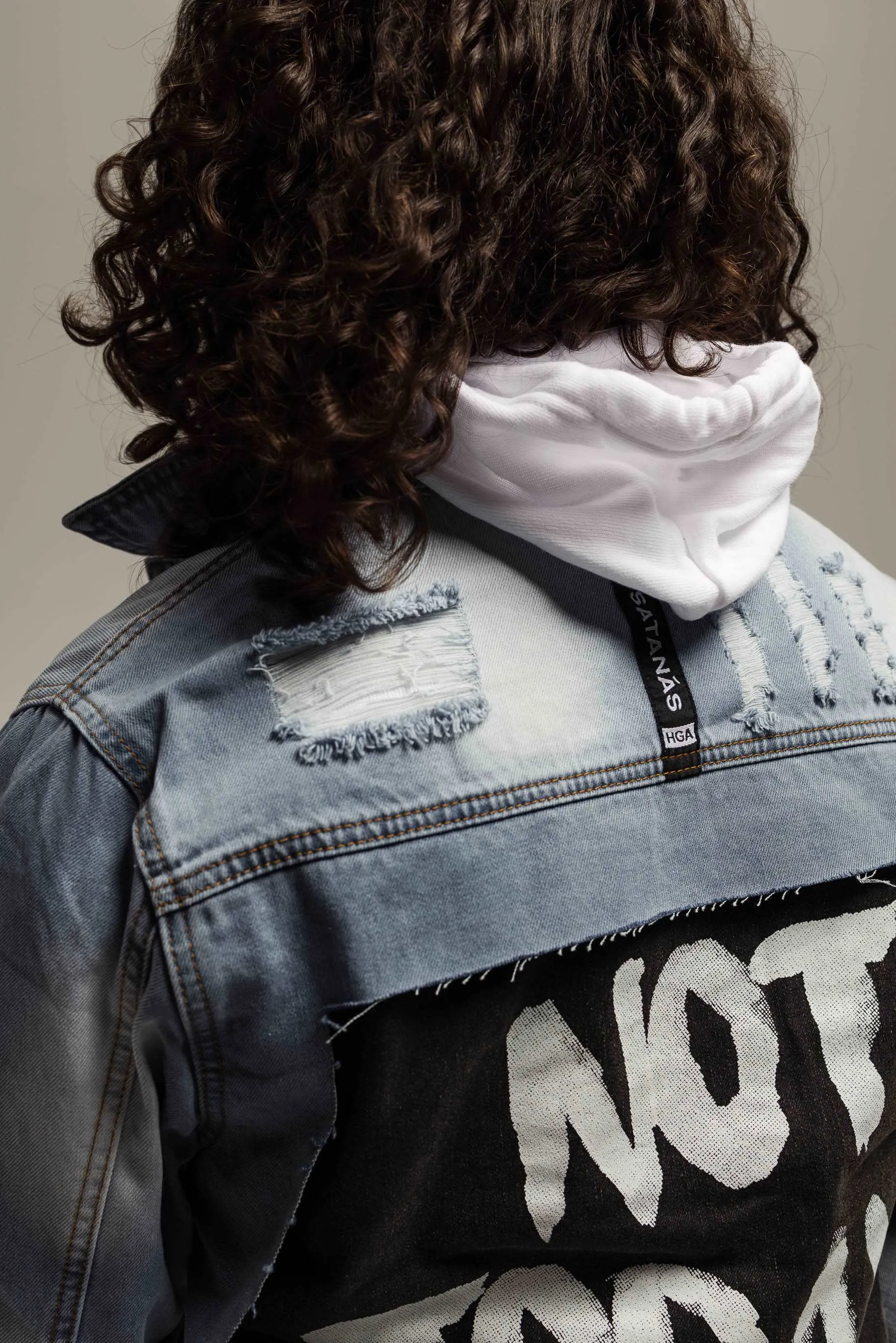 HGA Not Today Satan Blue Denim Jacket