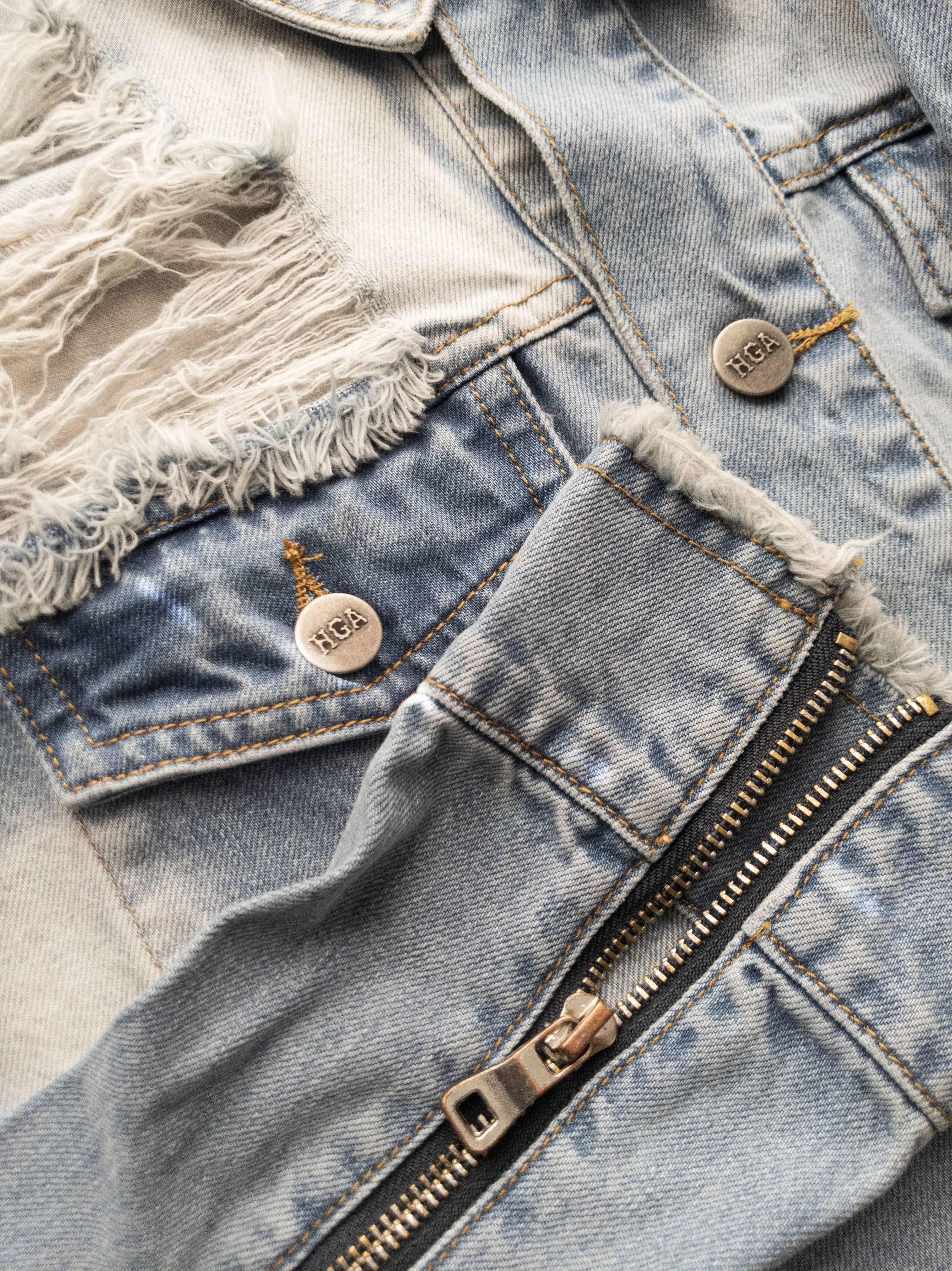 HGA Not Today Satan Blue Denim Jacket