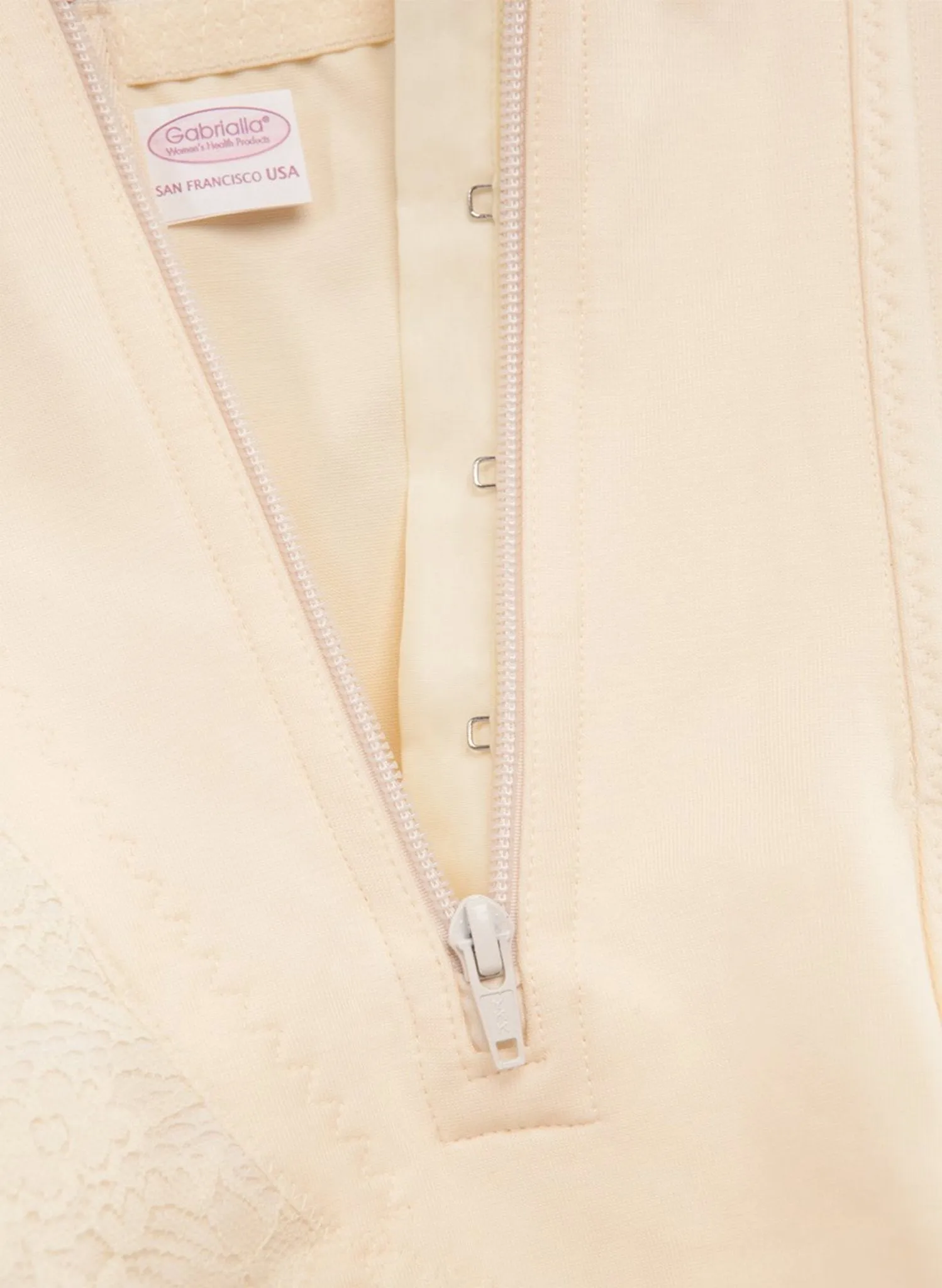High Waist Abdominal Support Girdle - Cream