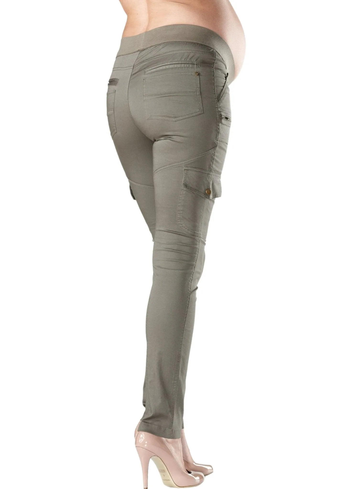 Hoolihan Cargo Skinny Maternity Pant - Khaki