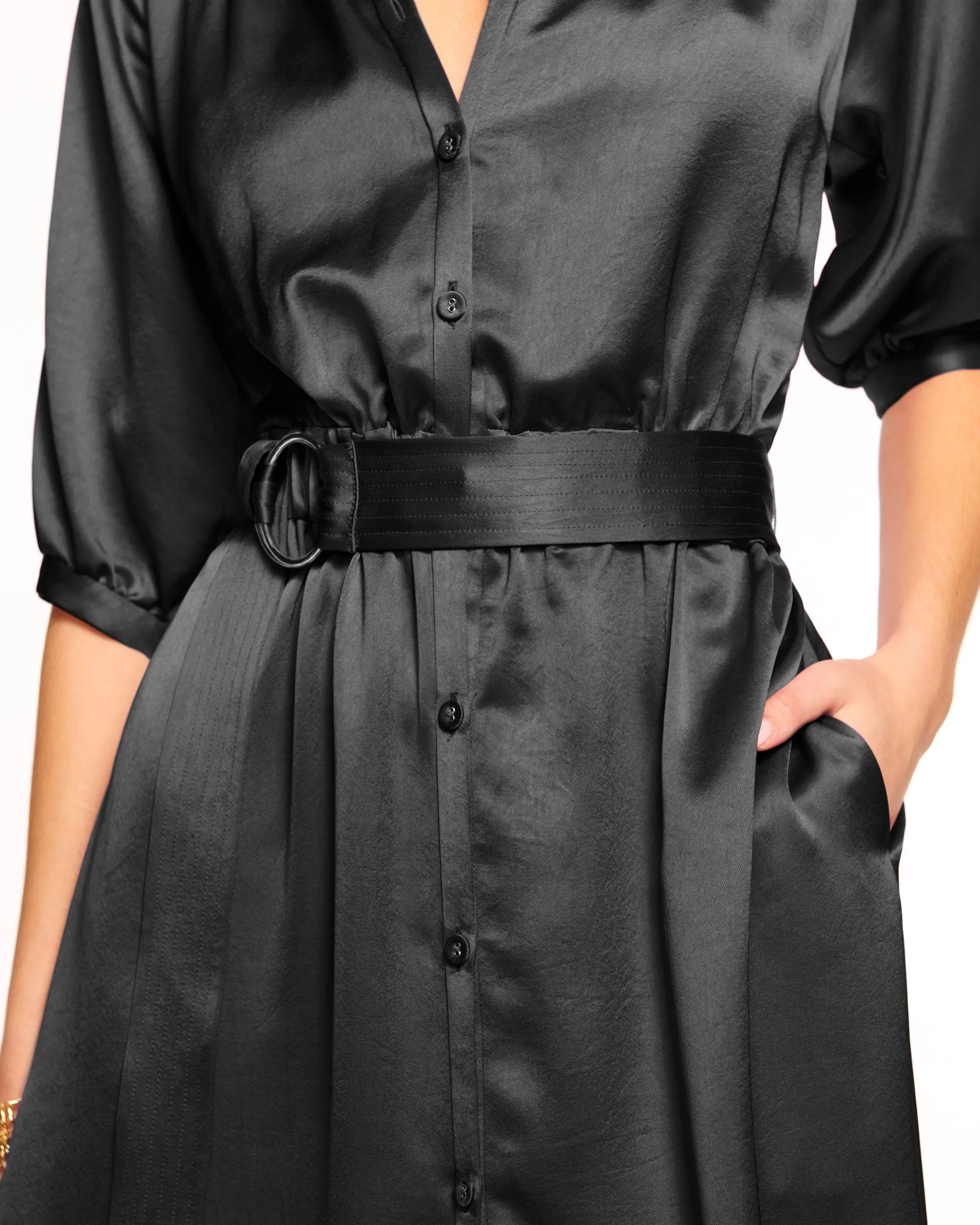 Janiyah Belted Shirt Dress