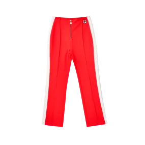 Kacy Cropped Pants - True Red/Bright White