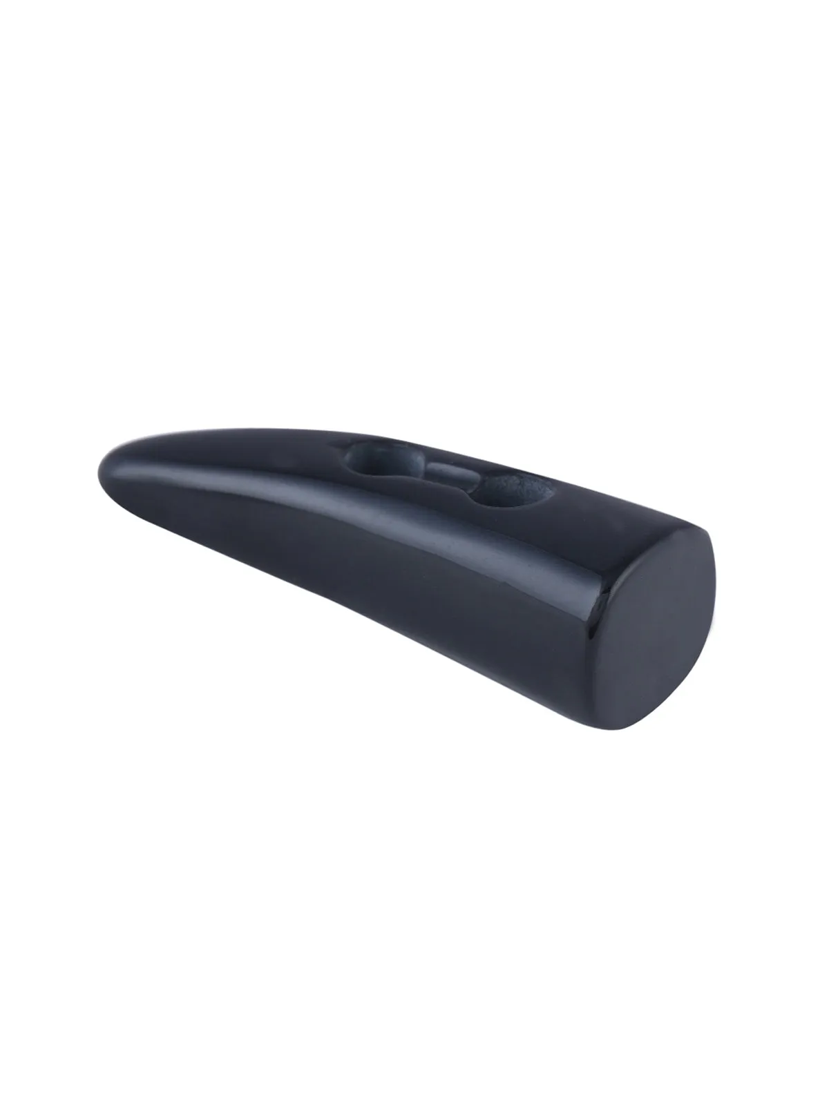 Large Imitation Horn 2-Hole Black Color Toggle Button