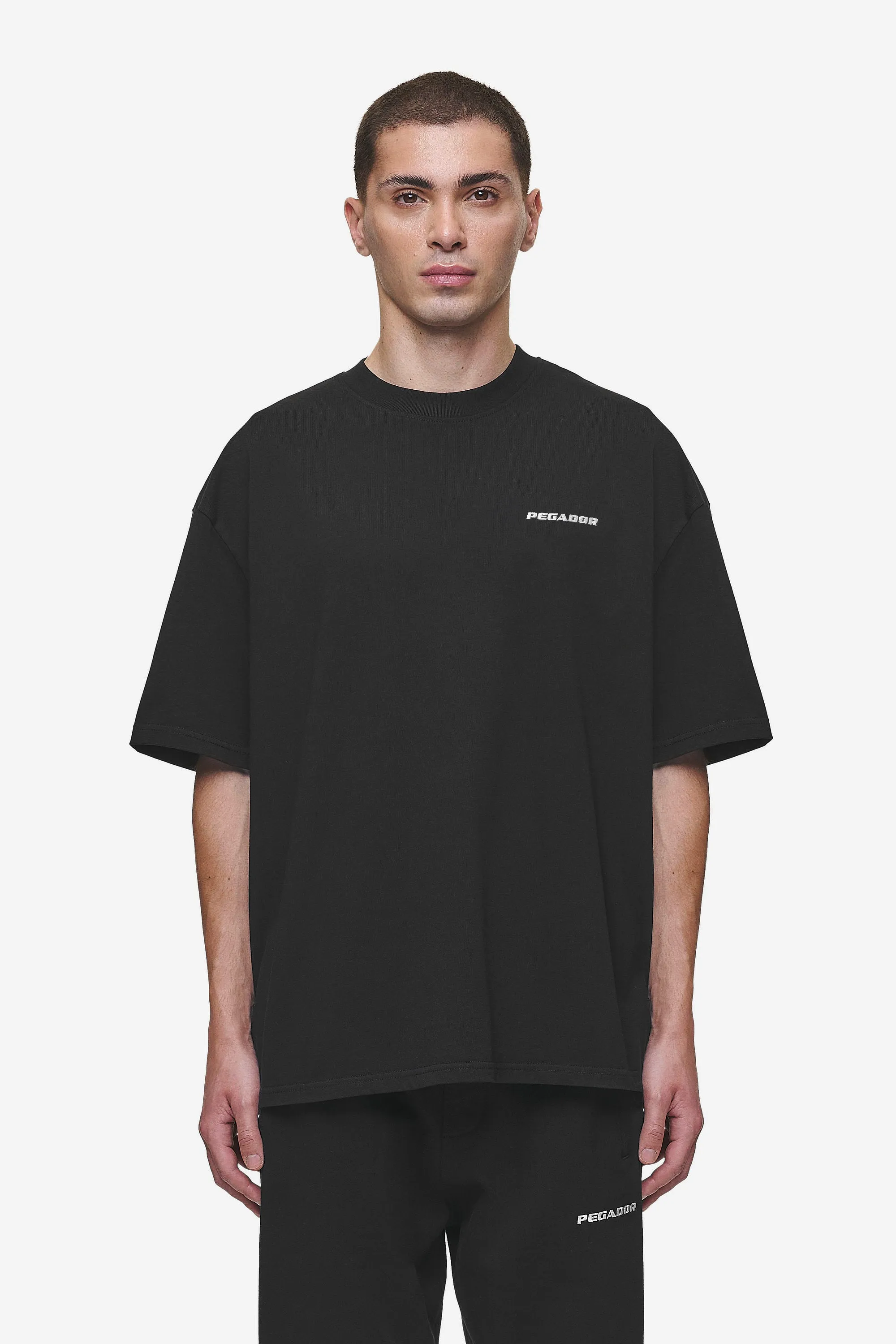 Logo Oversized Tee Washed Black