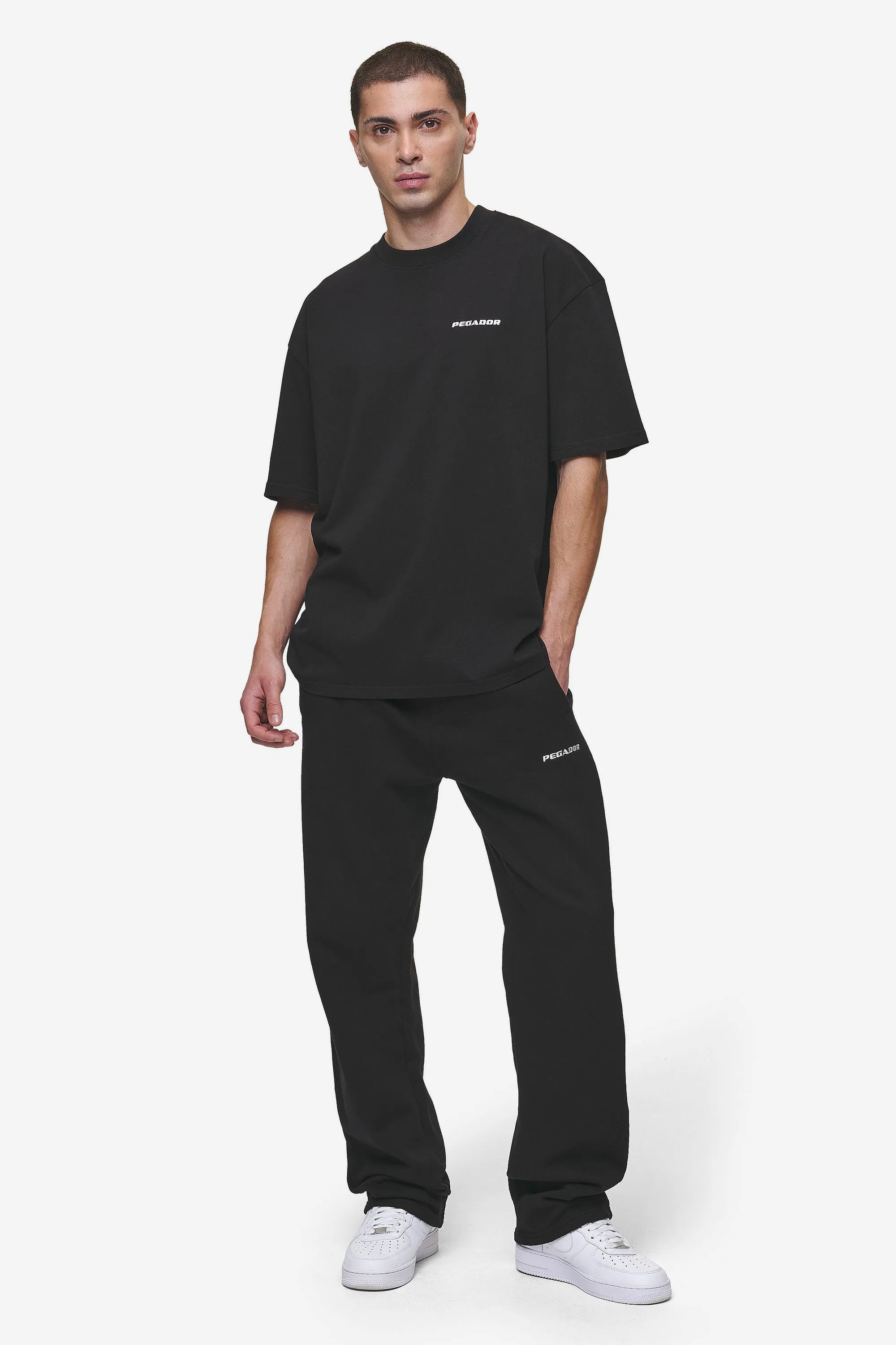 Logo Oversized Tee Washed Black