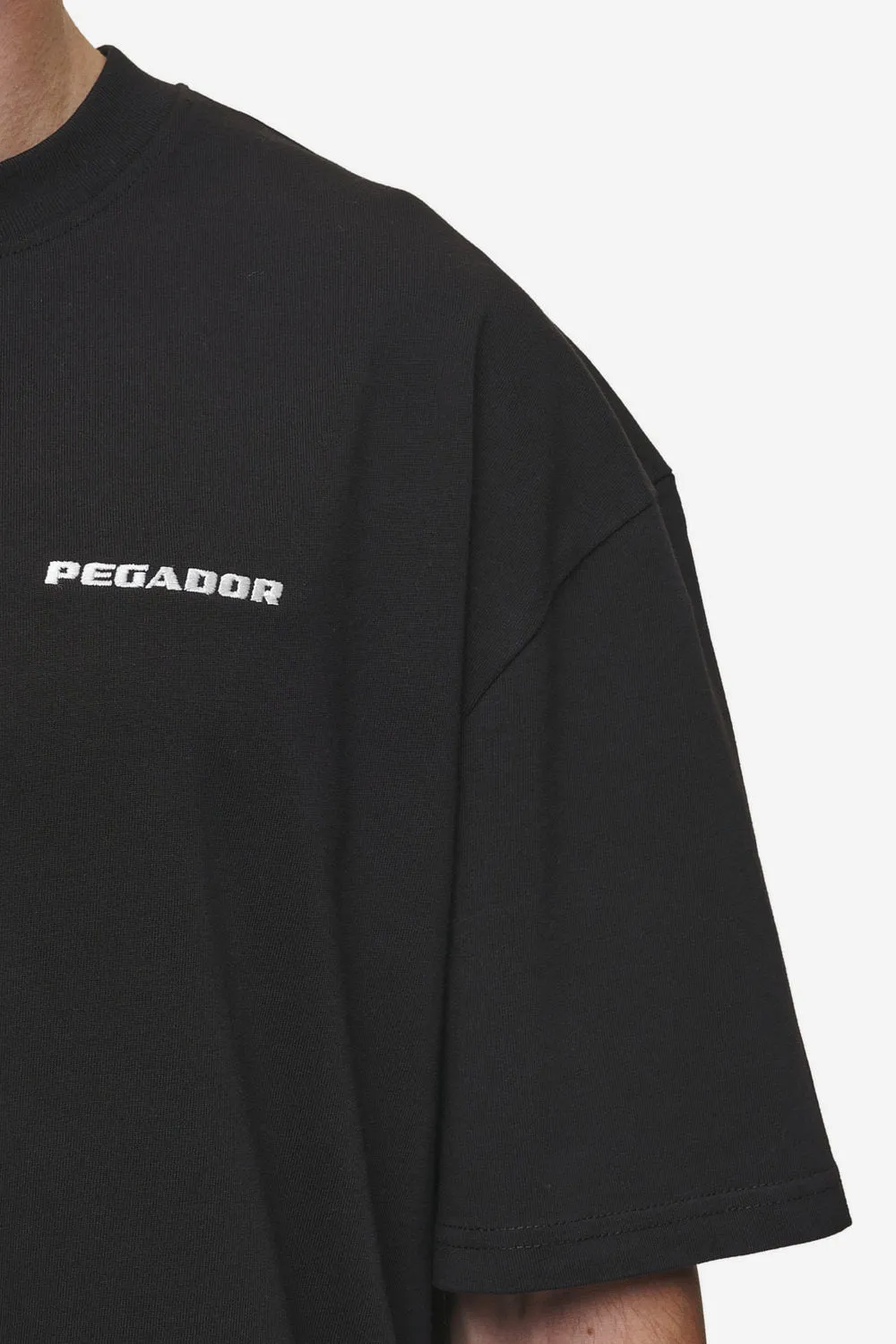 Logo Oversized Tee Washed Black