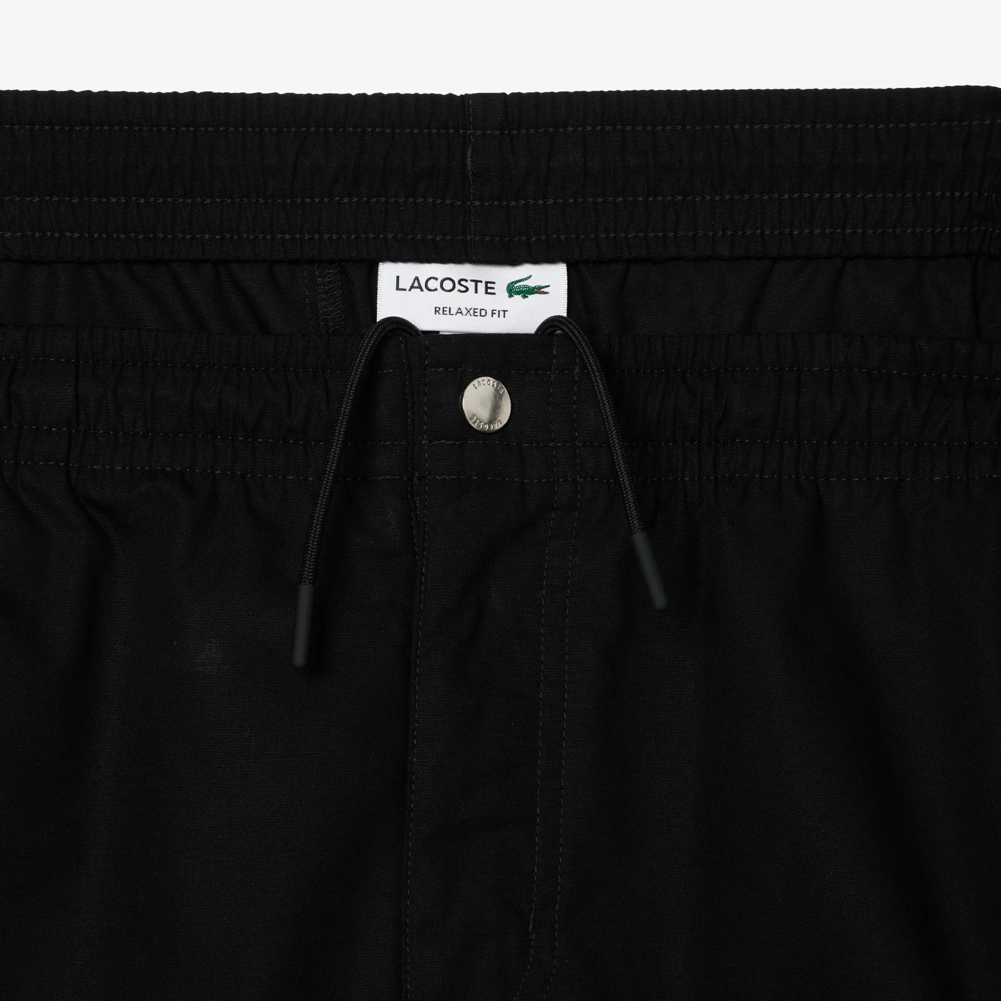 Logo Stripe Fleece Jogger Shorts