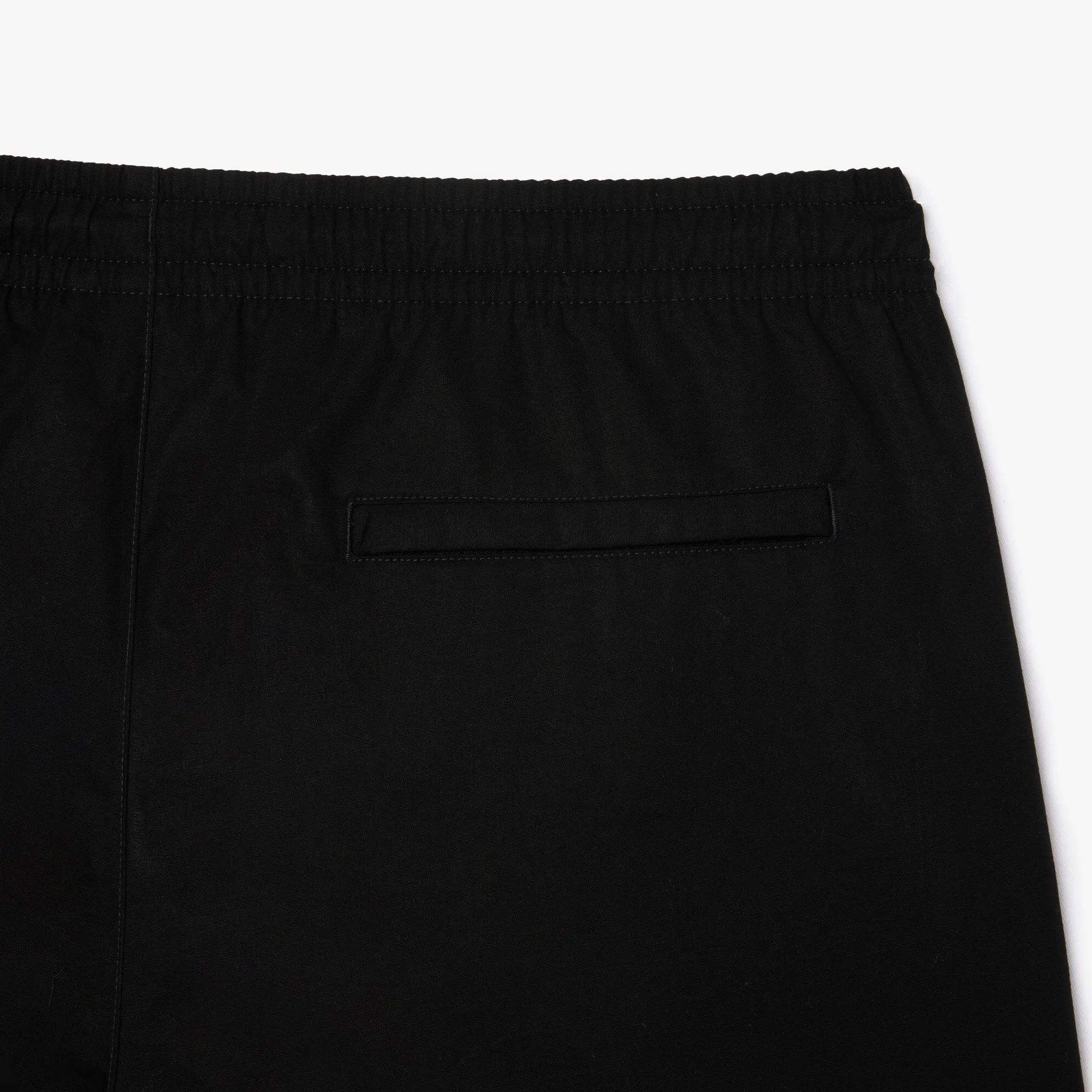 Logo Stripe Fleece Jogger Shorts